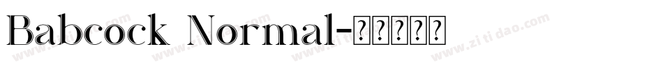 Babcock Normal字体转换